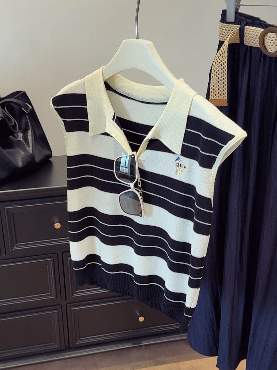 T001 条纹狗狗针织上衣｜Ready stock 现货