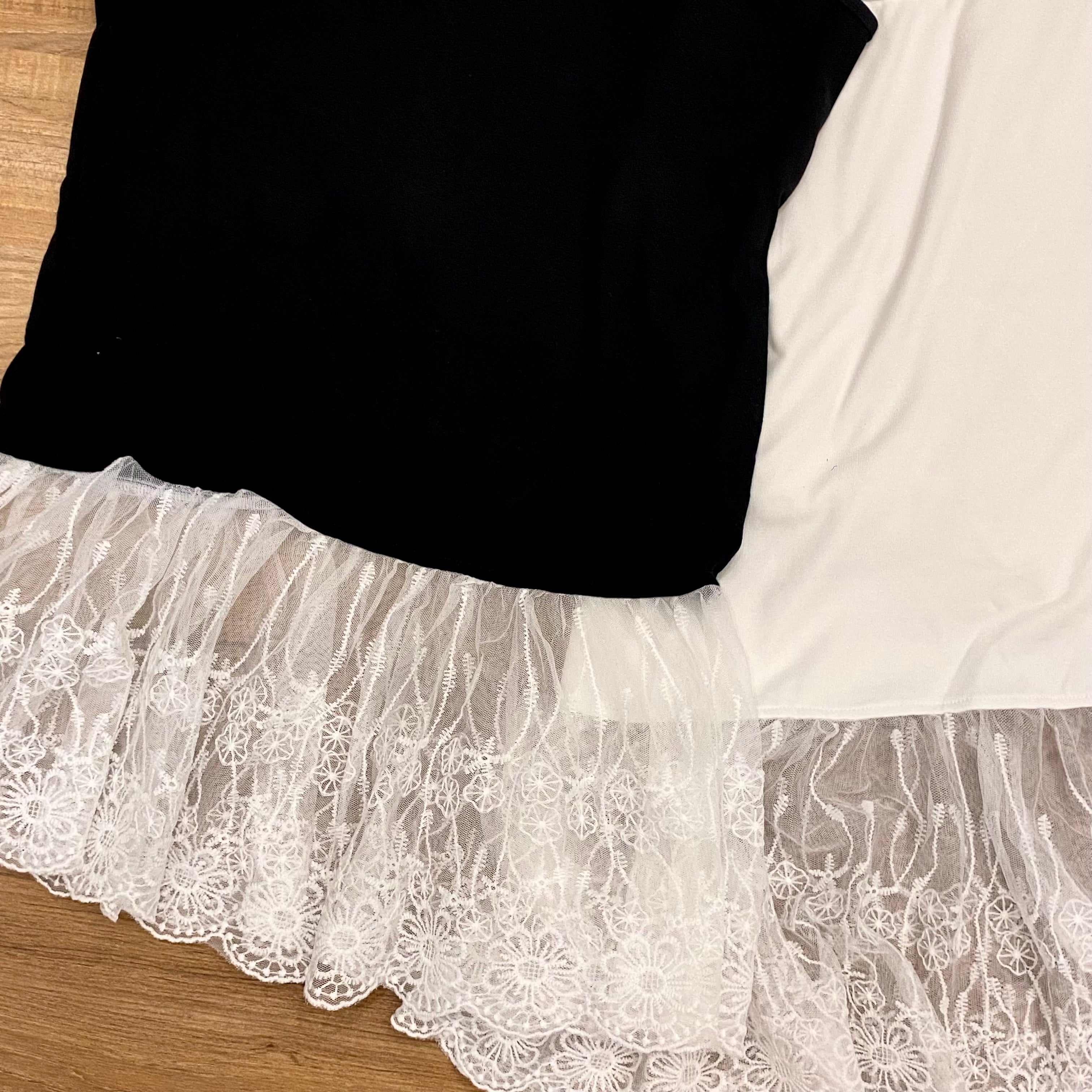 B027 纯欲蕾丝边吊带上衣｜Ready stock 现货