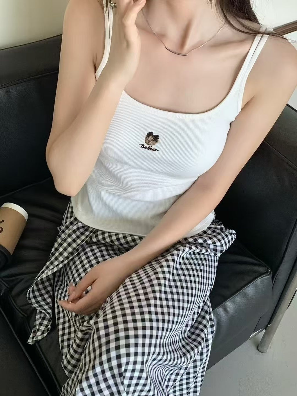 B016 小熊吊带背心｜Ready stock 现货