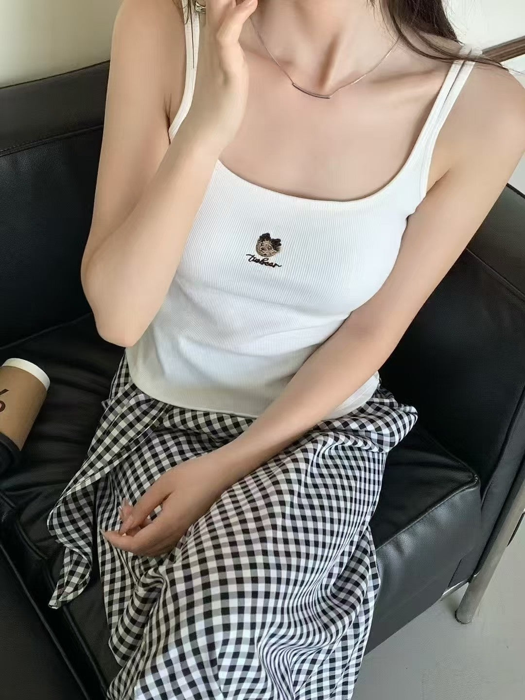 B016 小熊吊带背心｜Ready stock 现货