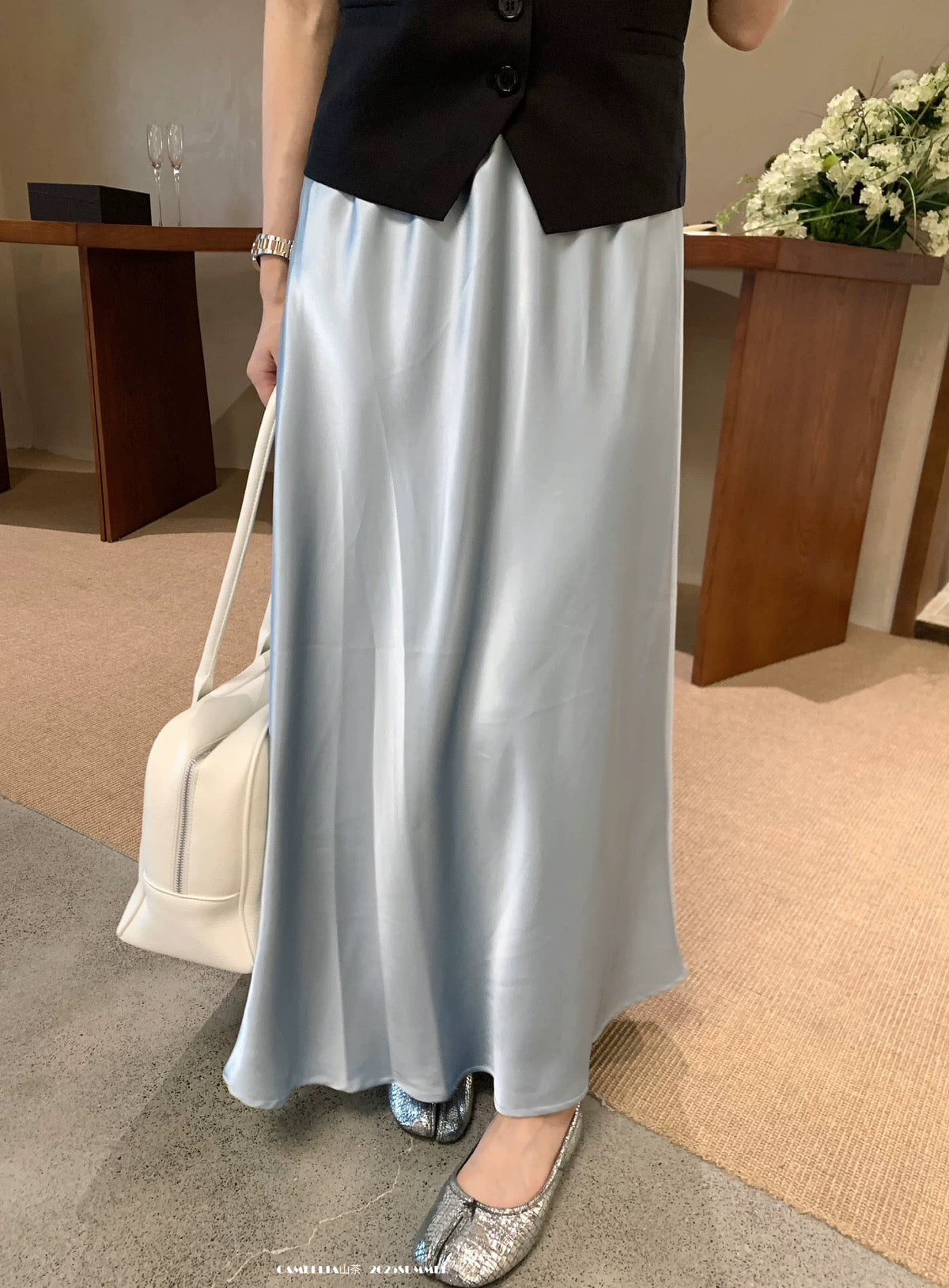 LS002 缎面气质鱼尾长裙｜Ready stock 现货