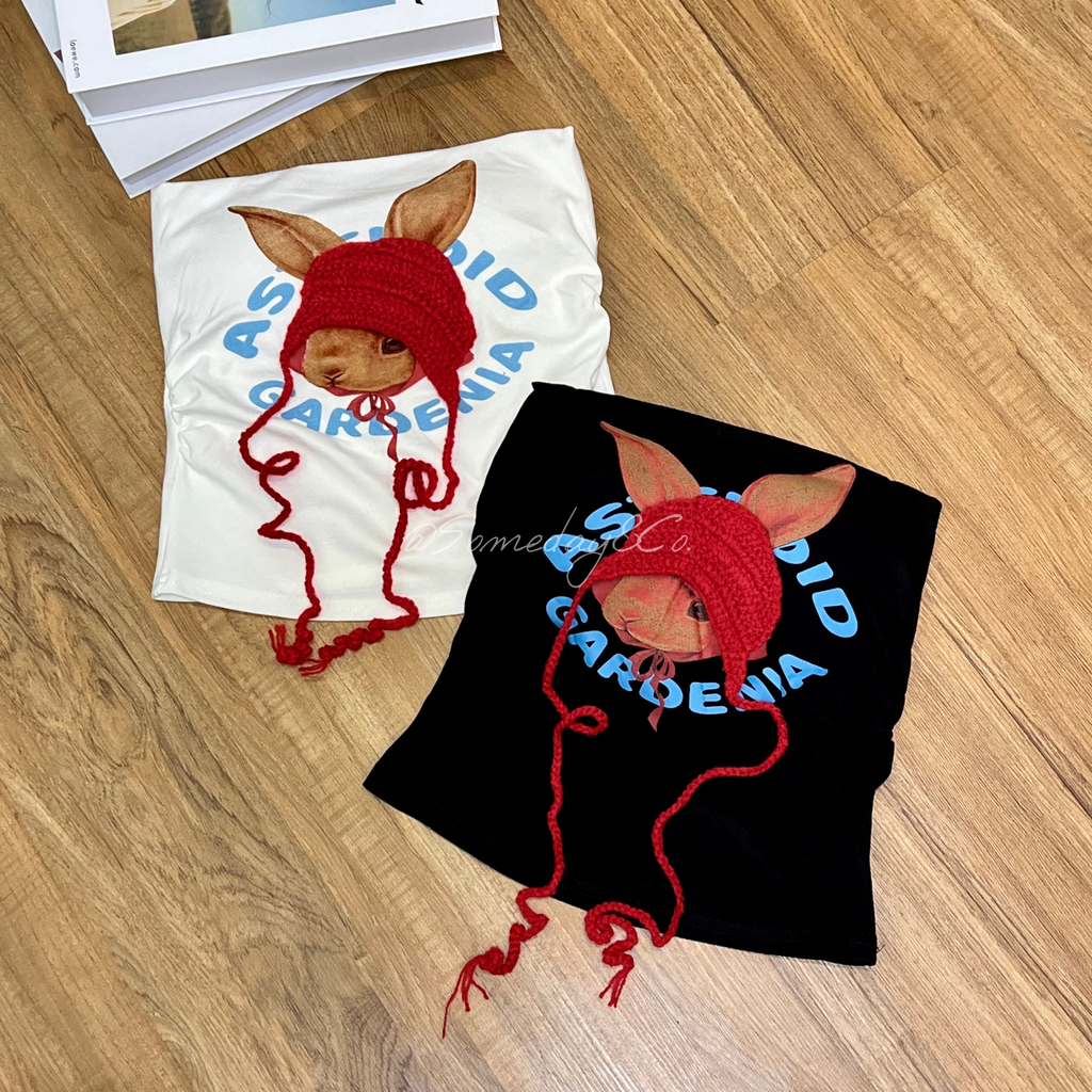 B003 兔子辣妹抹胸上衣｜Ready stock 现货