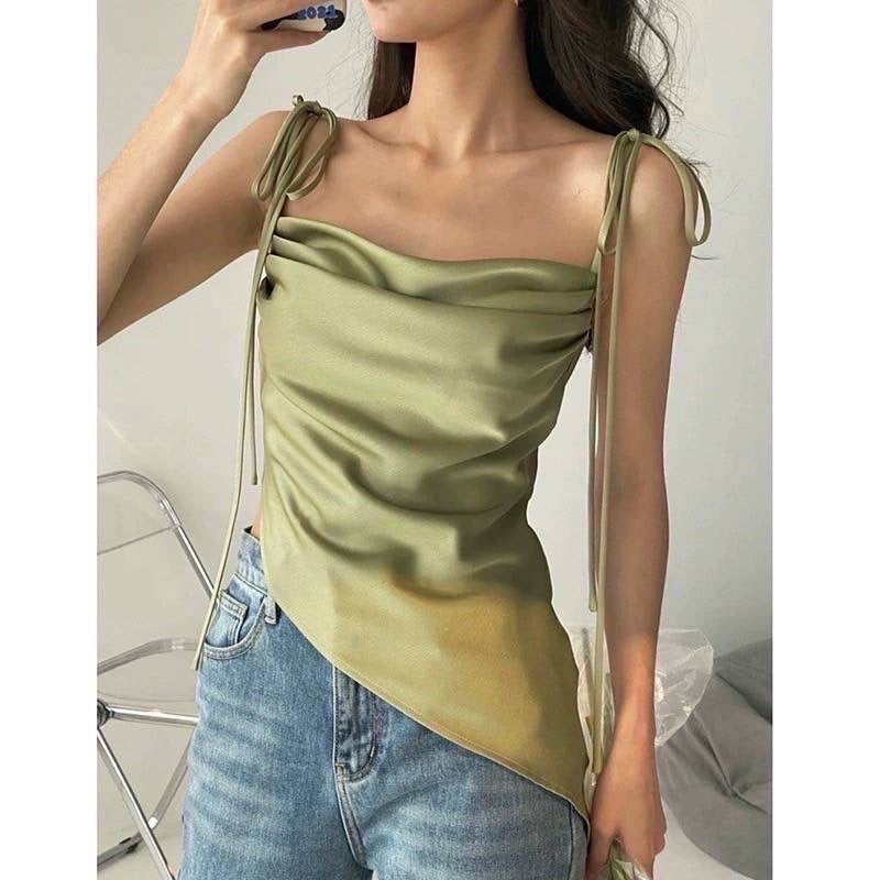 B009 气质缎面上衣｜Ready stock 现货