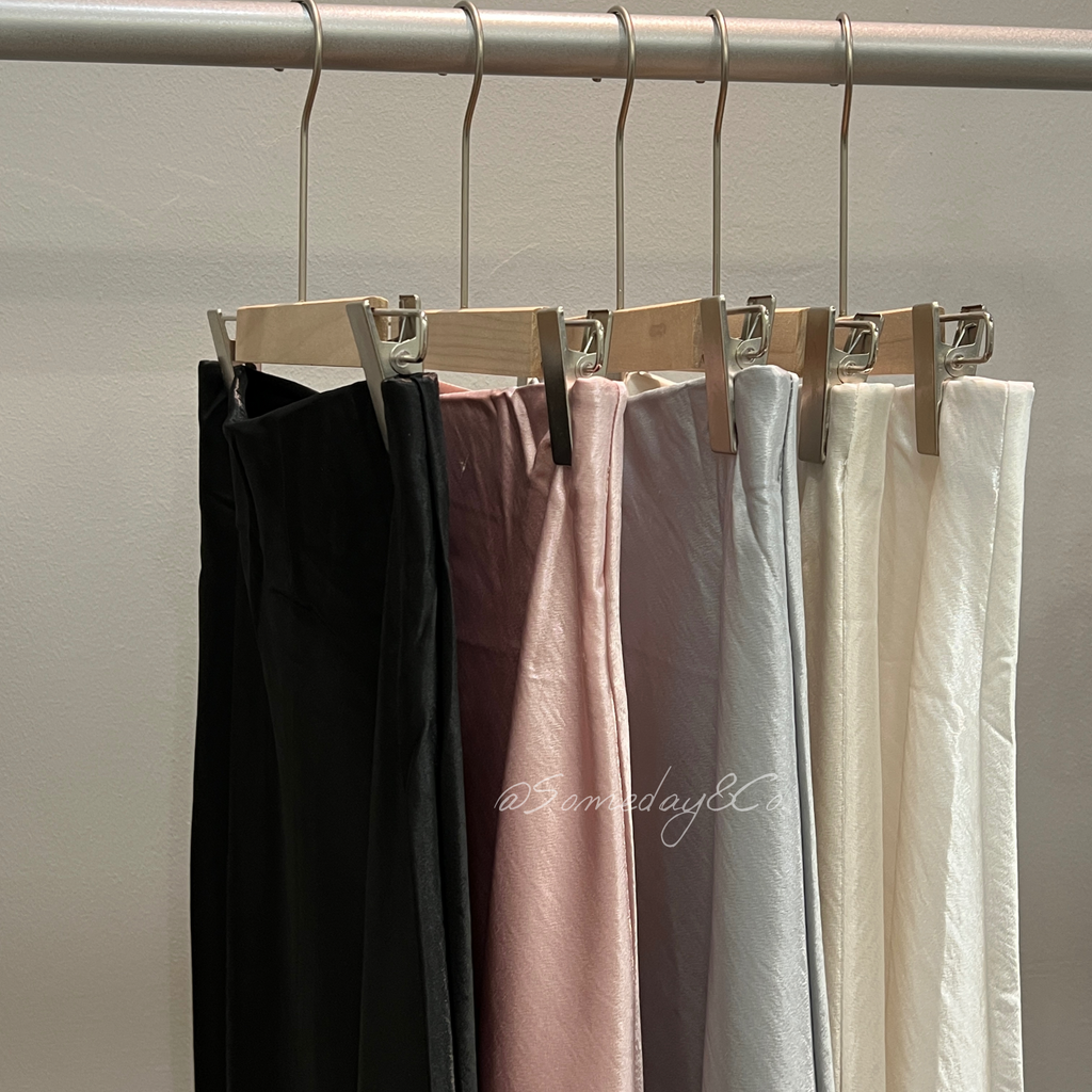 LS002 缎面气质鱼尾长裙｜Ready stock 现货