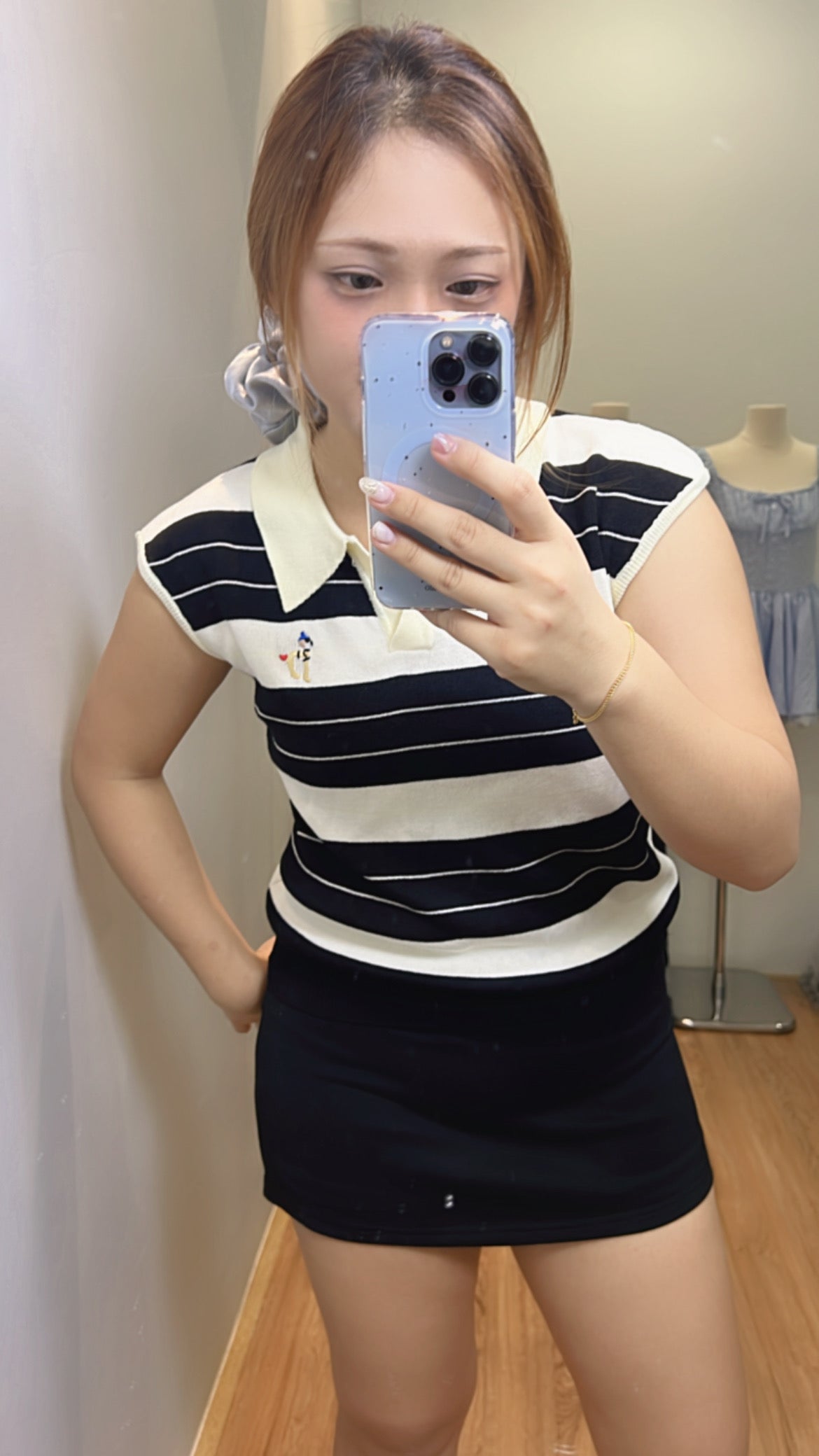 T001 条纹狗狗针织上衣｜Ready stock 现货