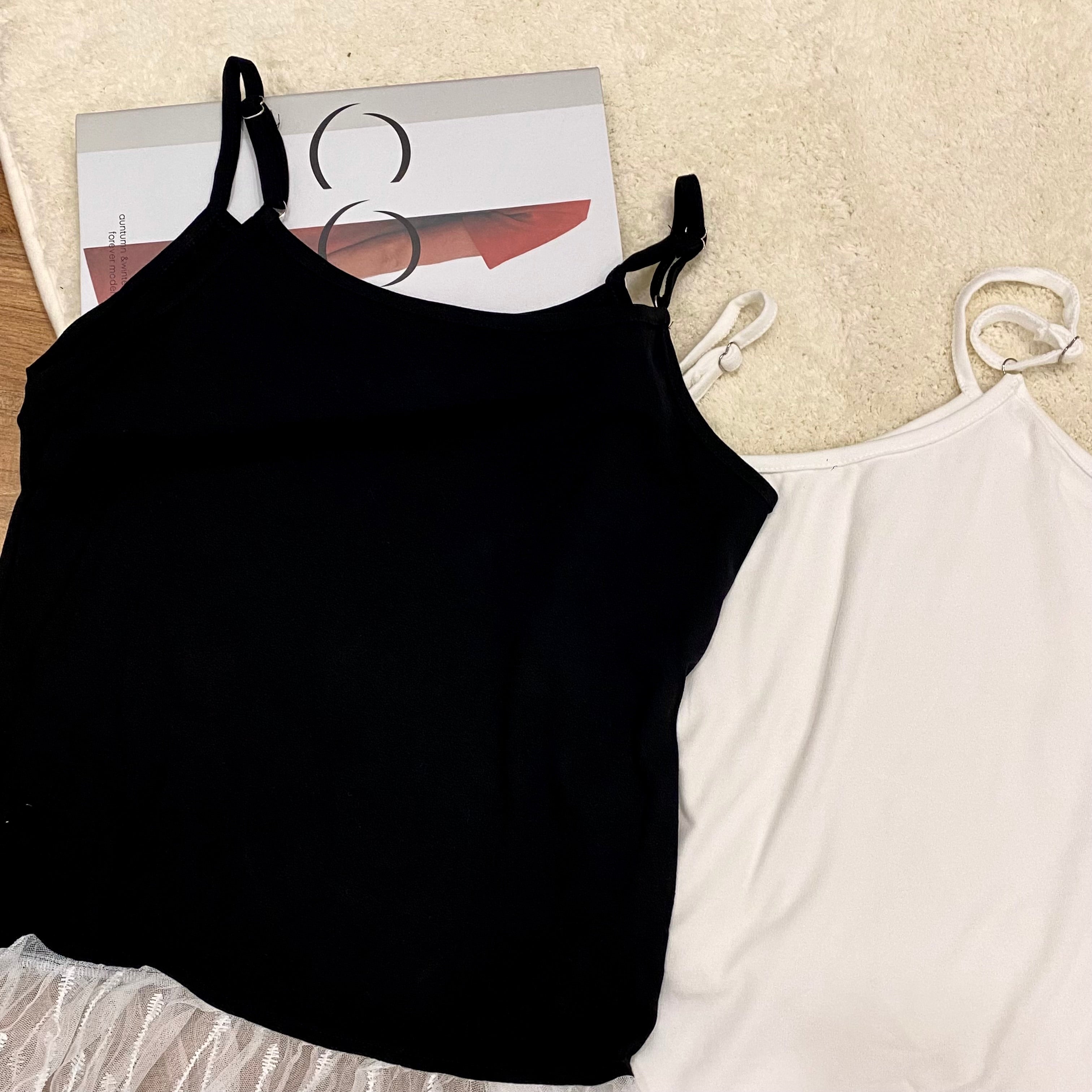 B027 纯欲蕾丝边吊带上衣｜Ready stock 现货