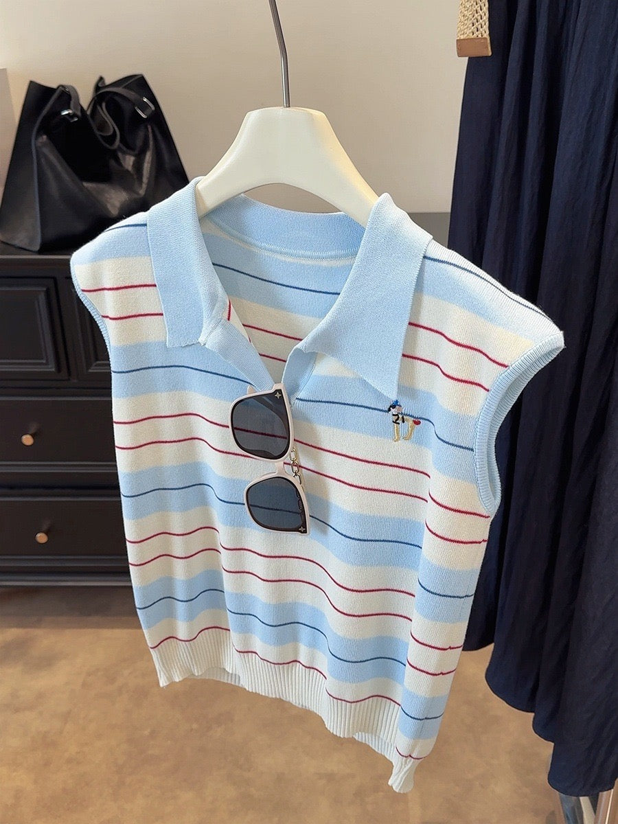 T001 条纹狗狗针织上衣｜Ready stock 现货
