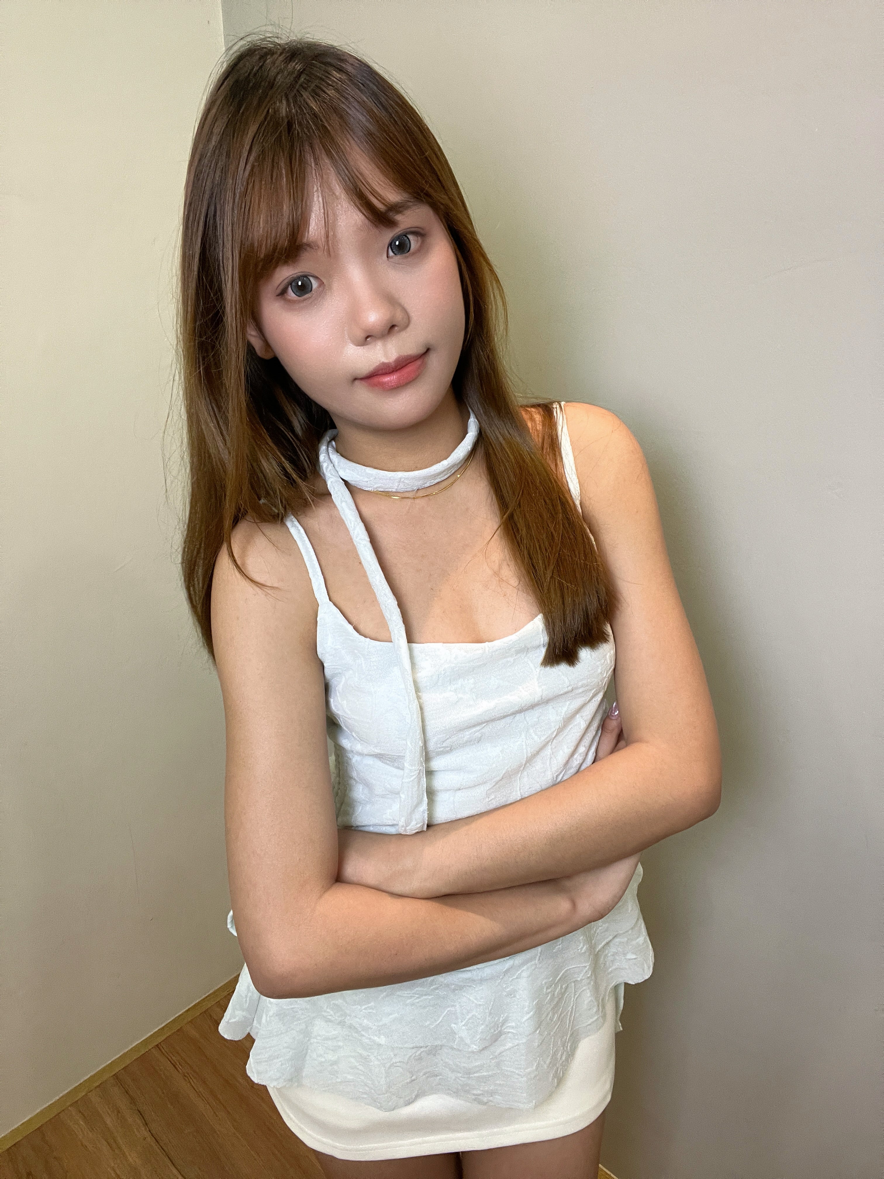 B024 甜美挂脖飘带吊带上衣｜Ready stock 现货