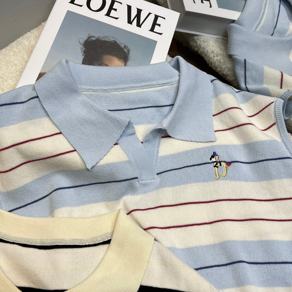 T001 条纹狗狗针织上衣｜Ready stock 现货