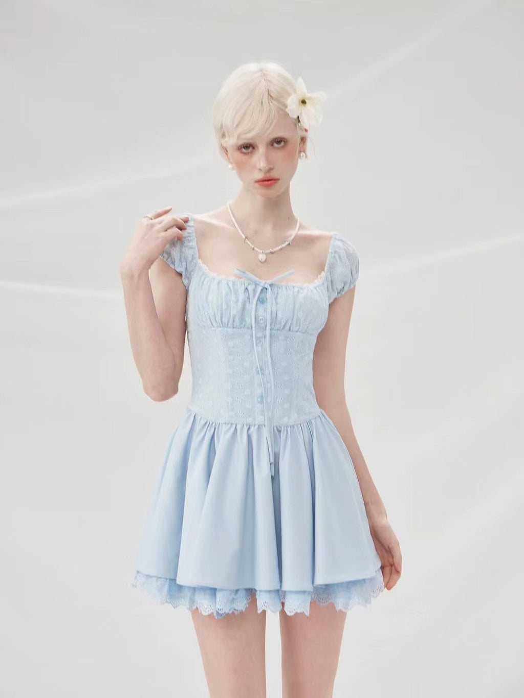 S007 公主拼接双层连衣裙｜Ready stock 现货