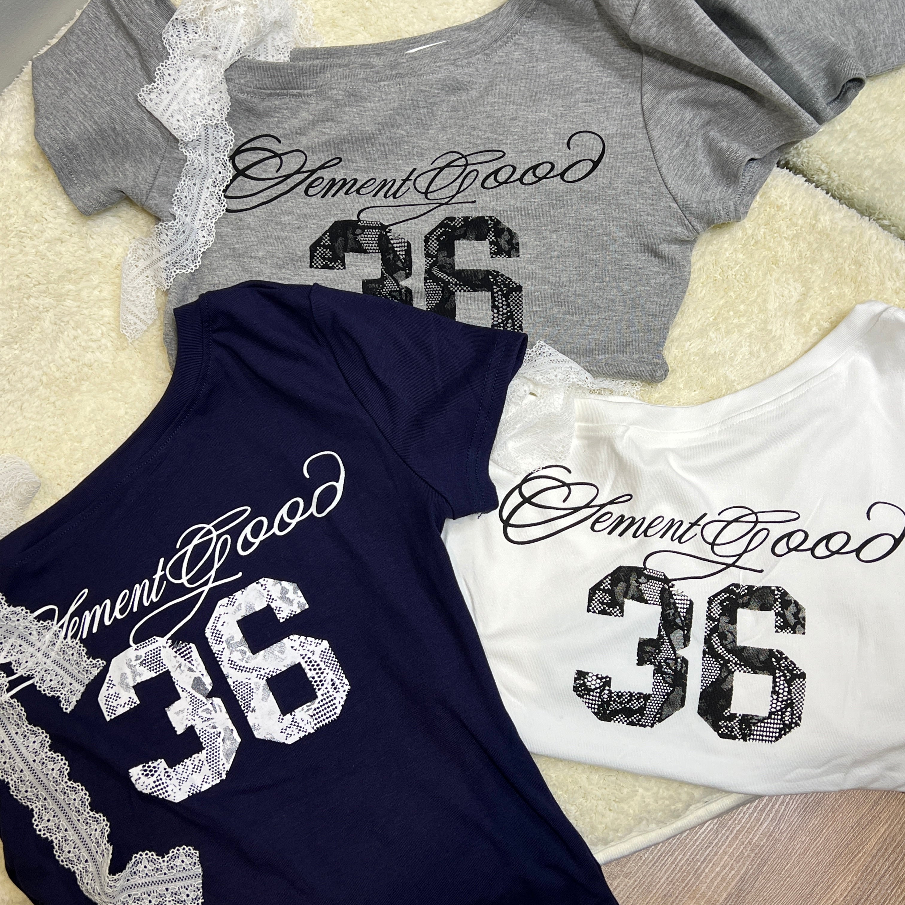 T006 美式辣妹风斜肩绑带T恤上衣｜Ready stock 现货