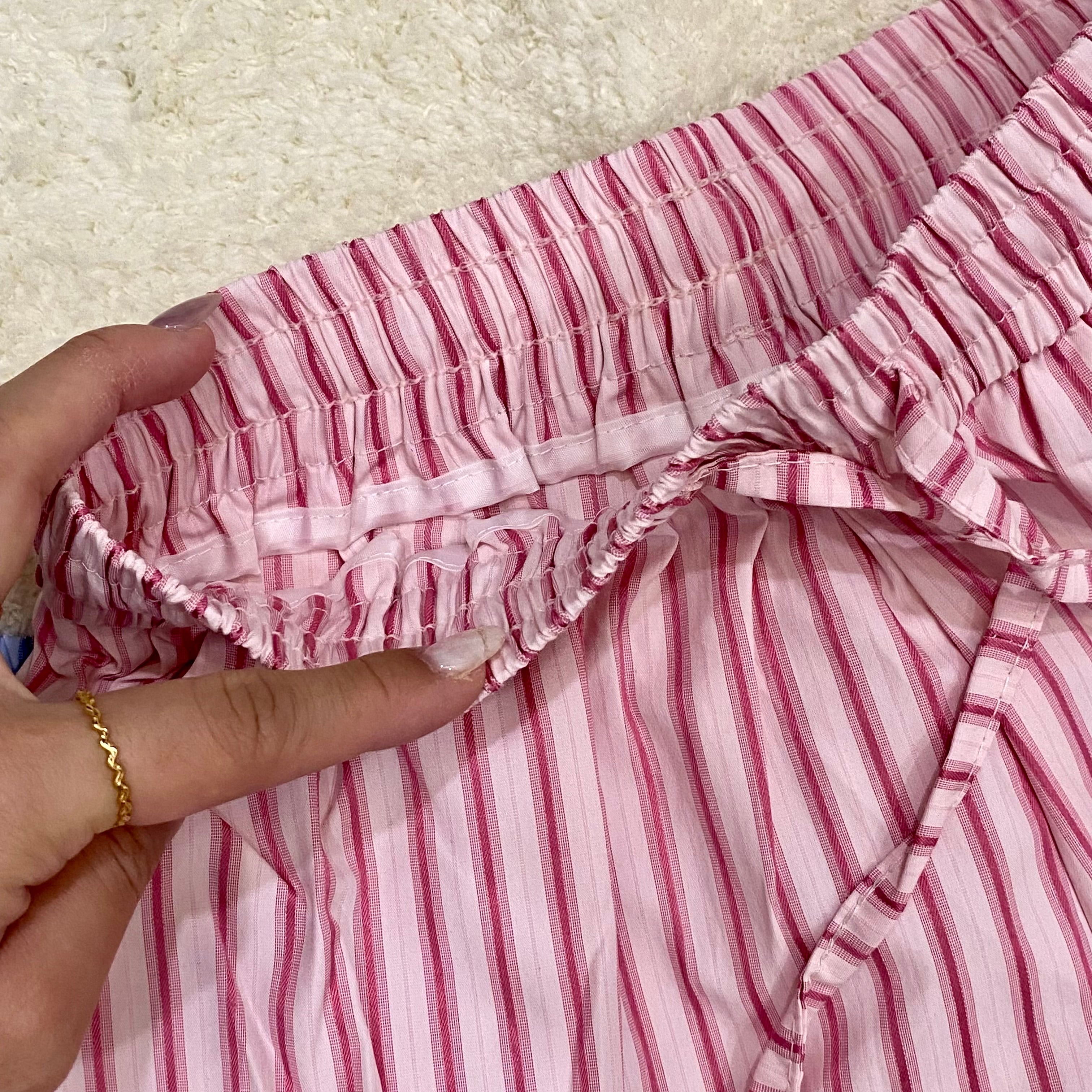 SP008 韩系条纹花边短裤｜Ready stock 现货