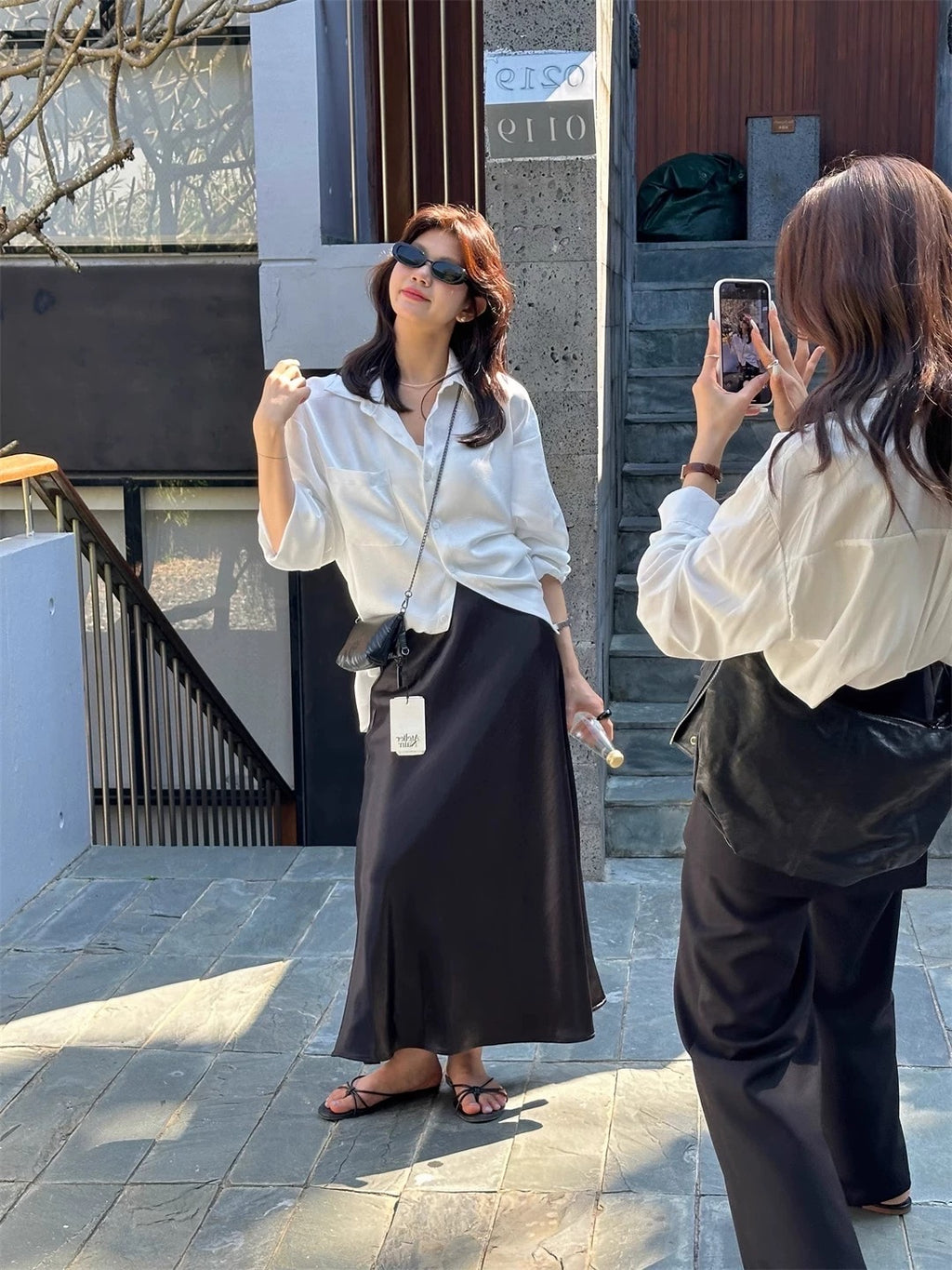 LS002 缎面气质鱼尾长裙｜Ready stock 现货