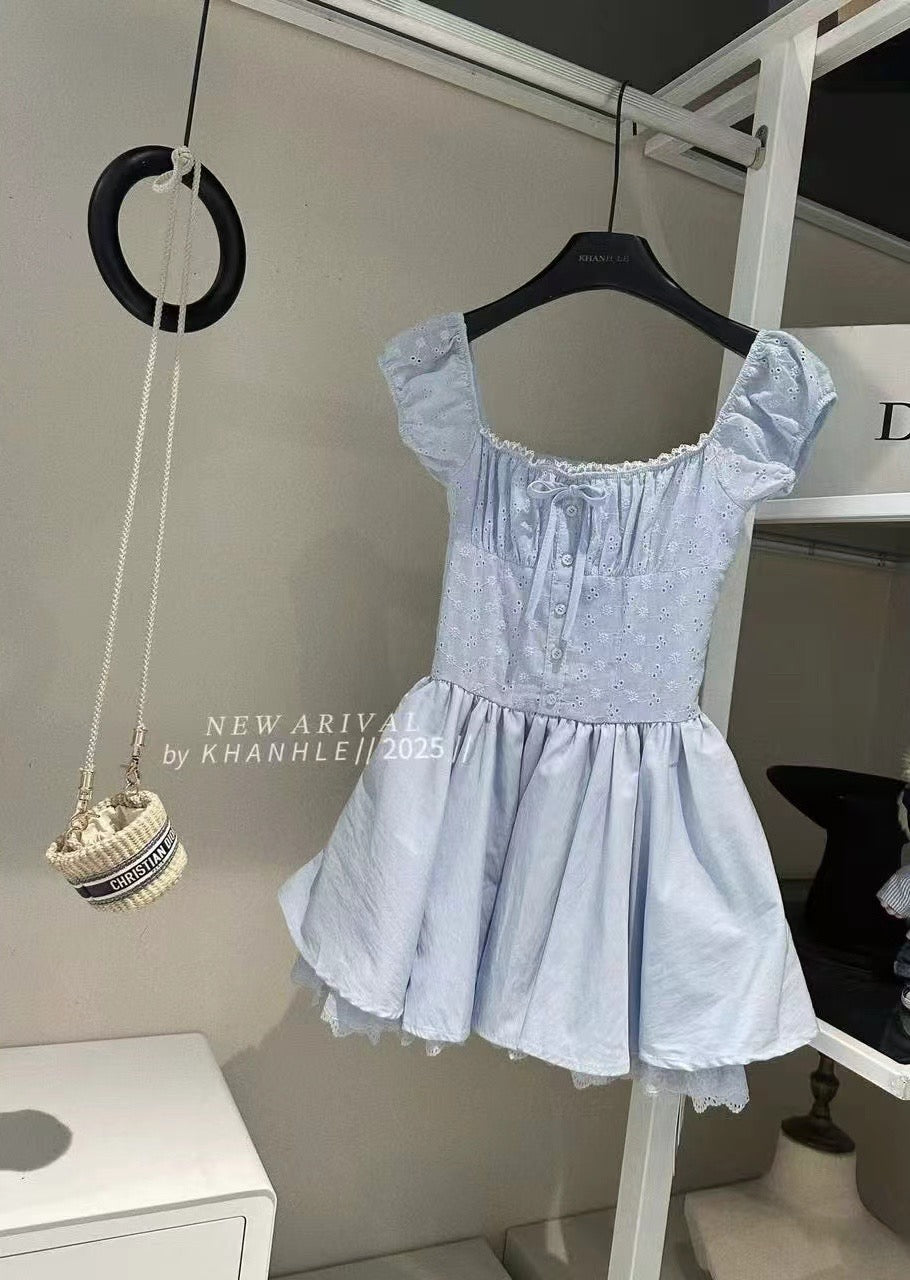 S007 公主拼接双层连衣裙｜Ready stock 现货