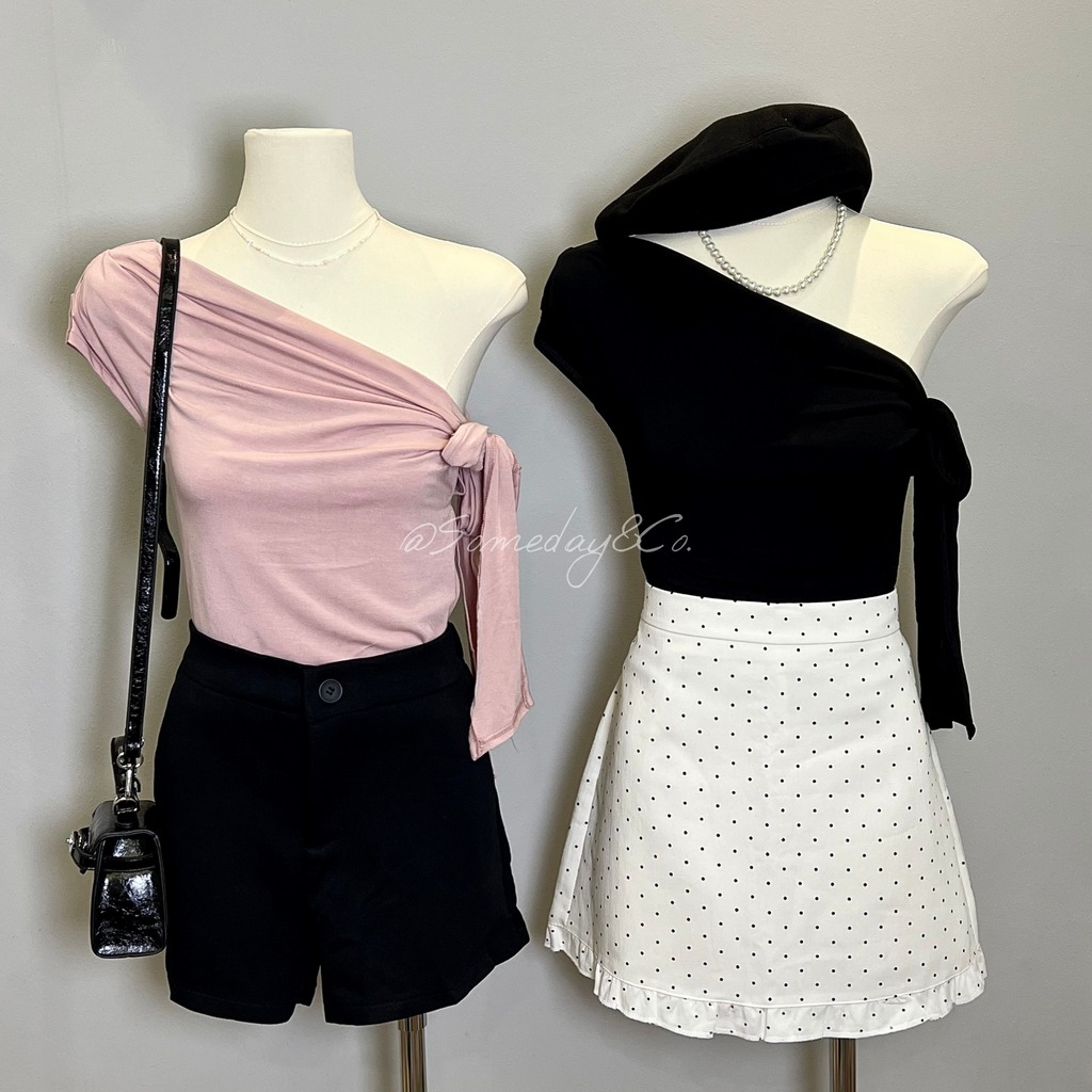 SS002 韩系波点短裙｜Ready stock 现货