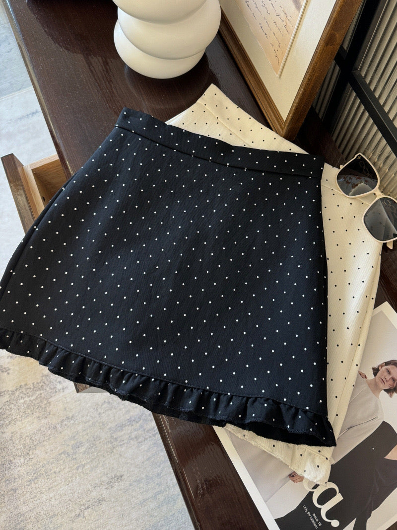 SS002 韩系波点短裙｜Ready stock 现货