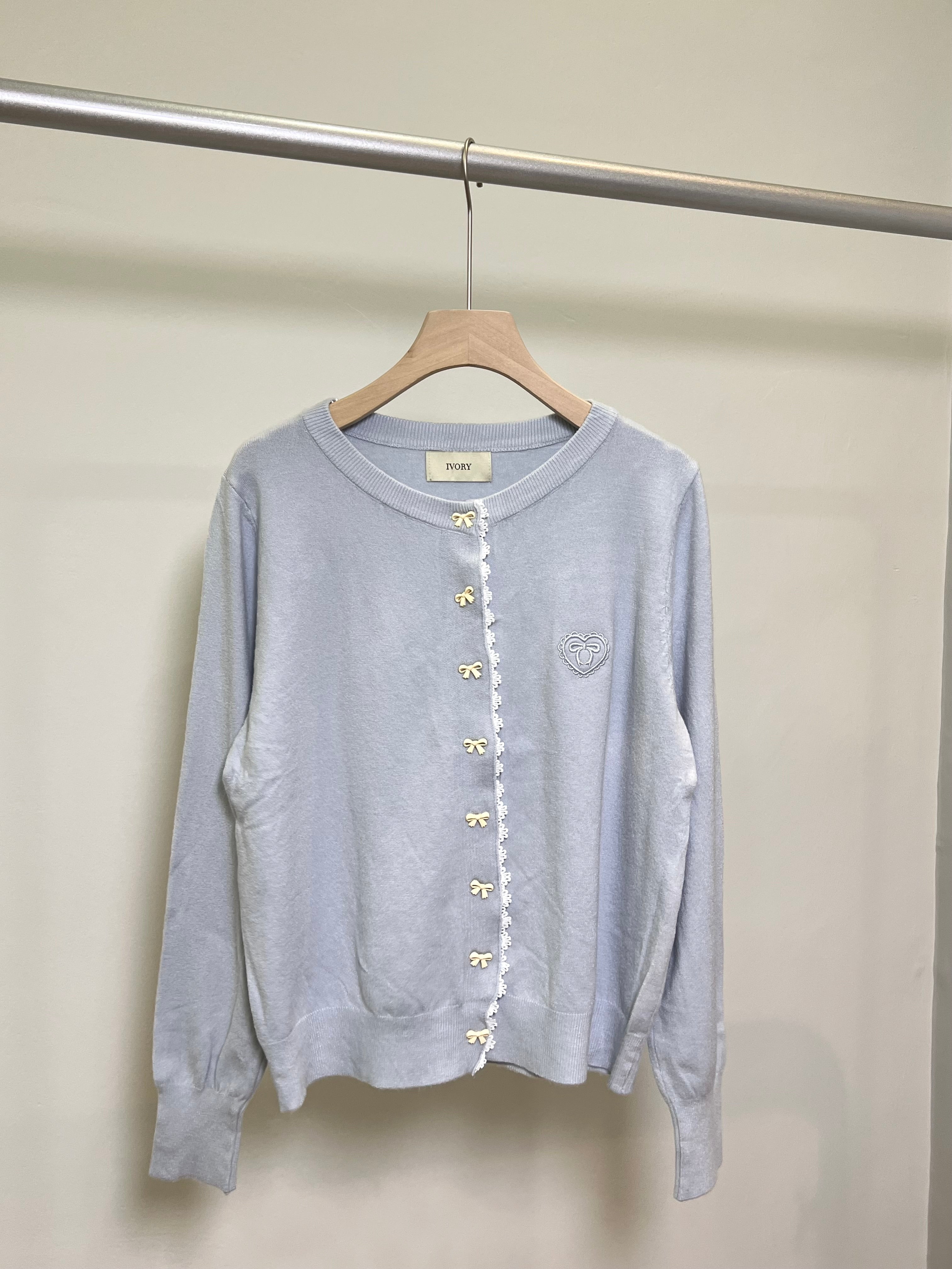 LT001 蝴蝶结纽扣磨毛长袖｜Ready stock 现货