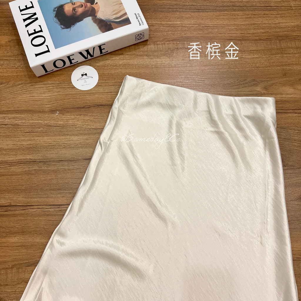 LS002 缎面气质鱼尾长裙｜Ready stock 现货