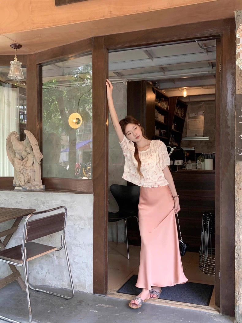 LS002 缎面气质鱼尾长裙｜Ready stock 现货