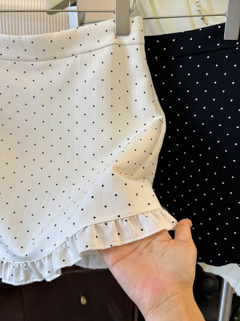 SS002 韩系波点短裙｜Ready stock 现货