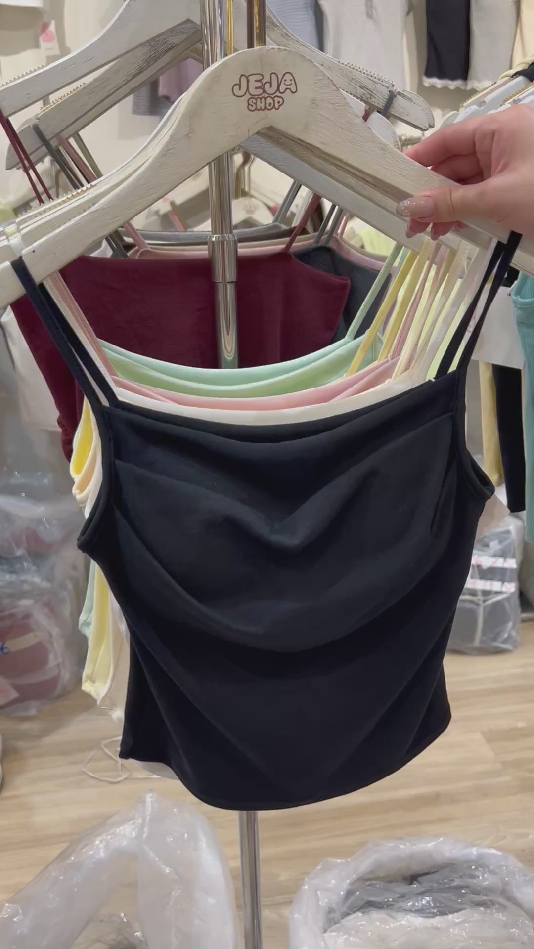 B015 甜美褶皱吊带背心｜Ready stock 现货